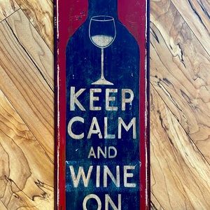 Metal sign for wine lovers 🍷